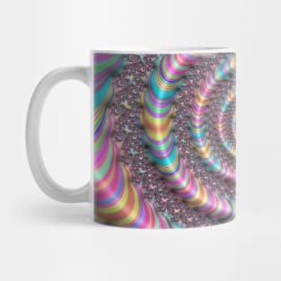 Psychedelic Bright Rainbow Fractal Mug